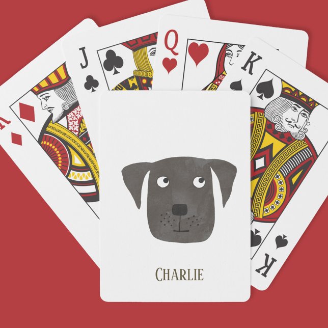 Hund eget namn för Lusopsfelsarbetaren Retriever Casinokort (Skapare uppladdad)