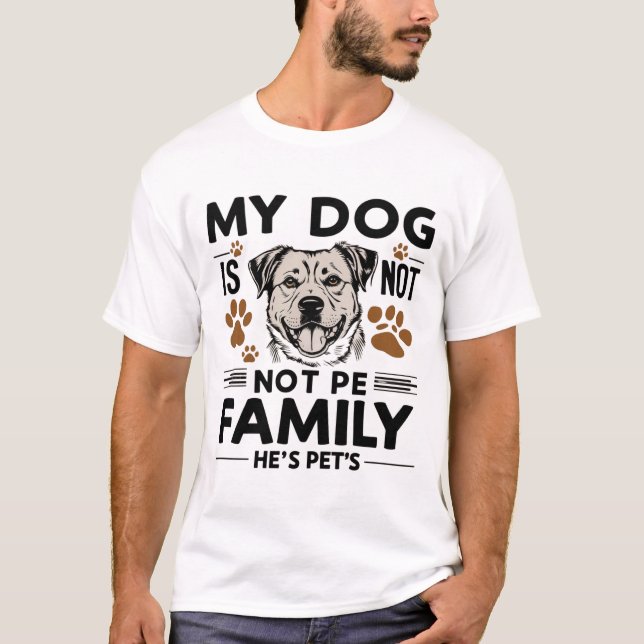 Hund Elak-familjen T Shirt (Framsida)