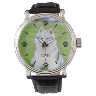 Hund eller Cat Tass Anpassningsbar Pet Photo Armbandsur