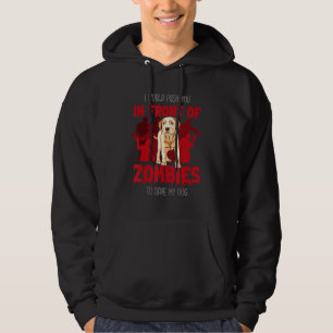 Hund eller jag vill pressa dig framför Zombies att Hoodie