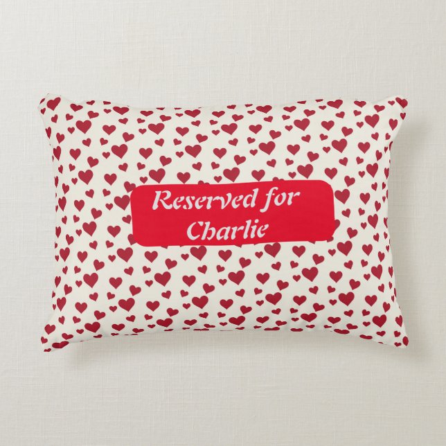 Hund eller Katt Bed Cushion. Anpassade Prydnadskudde (Framsidan)