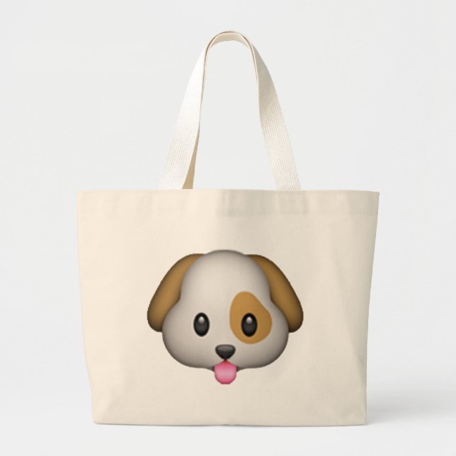 Hund - Emoji Jumbo Tygkasse (Framsidan)