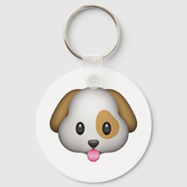 Hund - Emoji Nyckelring (Framsida)