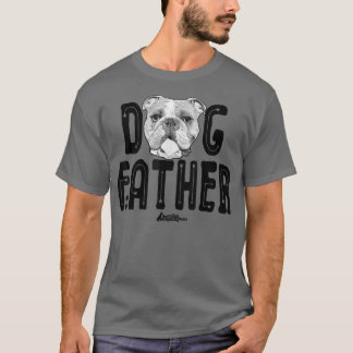 Hund , Engelska Bulldog Pappa Top, Roligt Hund Kär T Shirt