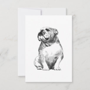 Hund English Bulldog Gift OSA Kort