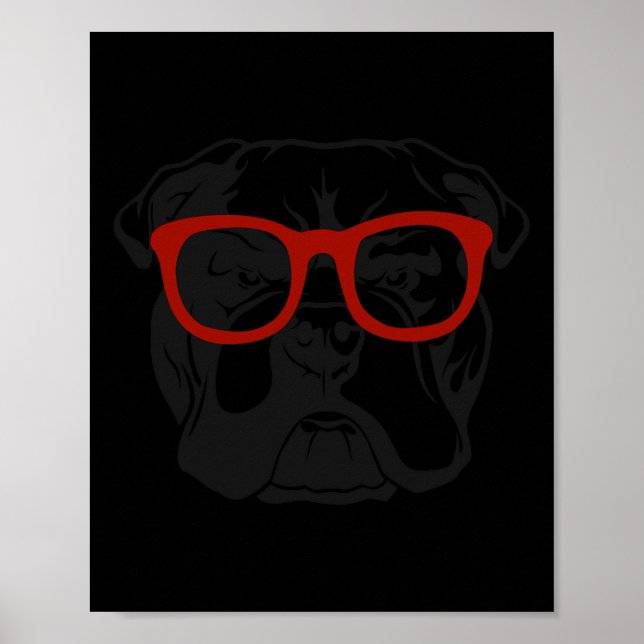Hund English Bulldog Poster (Framsidan)