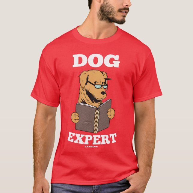 Hund Epert-vintagens vänner T Shirt (Framsida)