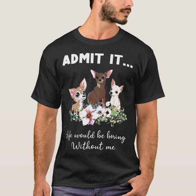 Hund erkänner att det skulle vara att bada utan mi t shirt (Framsida)