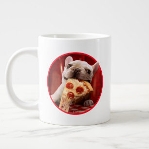 Hund Etering av Pizza-segment Jumbo Mugg