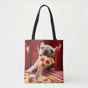 Hund Etering av Pizza-segment Tygkasse