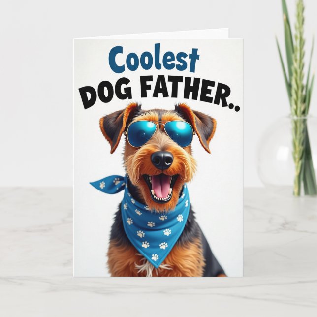 Hund Fader Intensiv Azur Kort (Framsida)