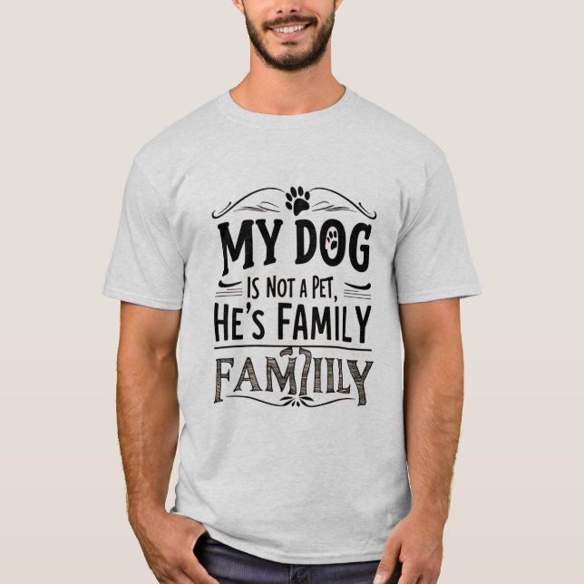 Hund familj t shirt (Framsida)