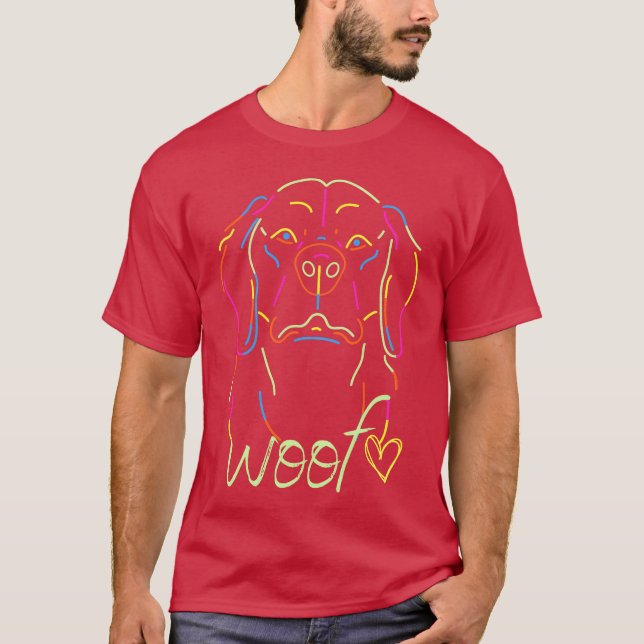 hund familjejul t shirt (Framsida)