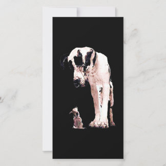 Hund| Familjen Great dane Älskare Tack Kort
