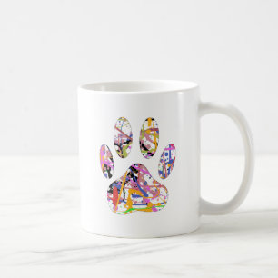Hund Färgplatta Skriv ut Kaffemugg