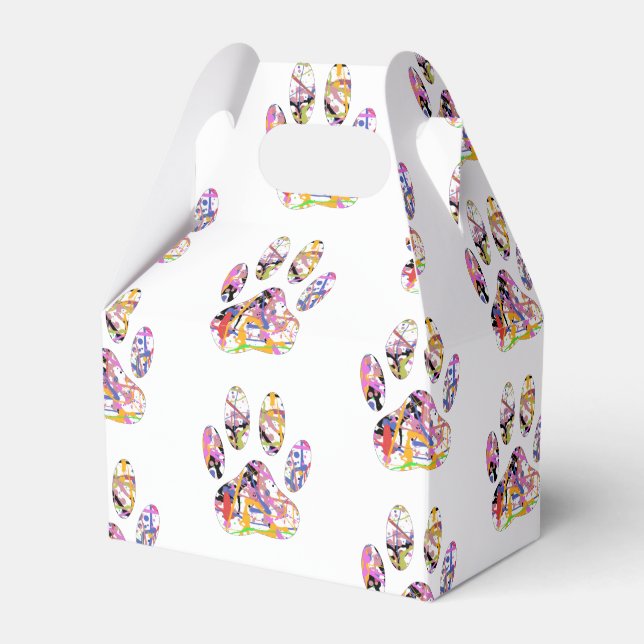 Hund Färgplatta Skriv ut Presentaskar (Framsidan Sidan)