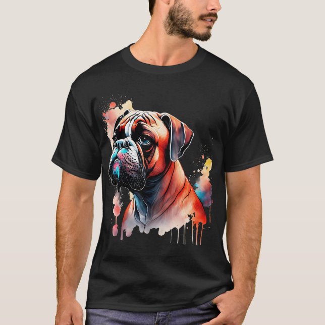 Hund - färgton t shirt (Framsida)