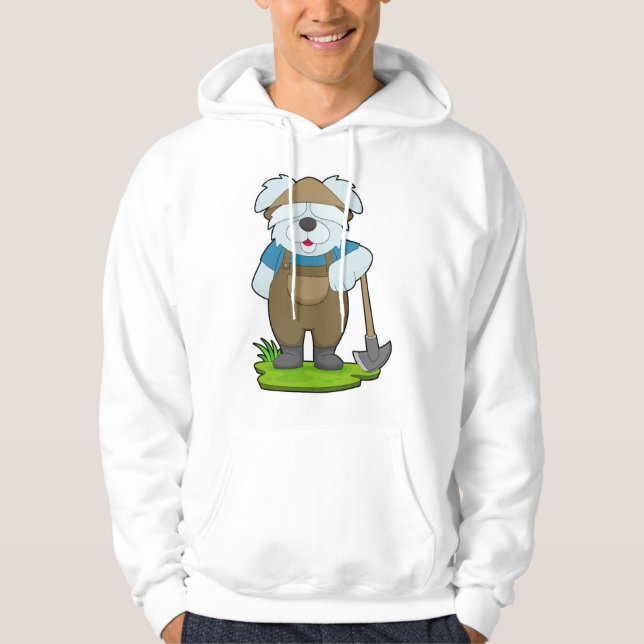 Hund Farmer Pickaxe Hoodie (Framsida)