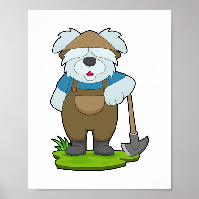 Hund Farmer Pickaxe Poster (Framsidan)