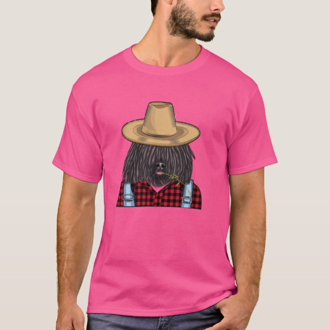Hund Farmer Pulik Farming T Shirt (Framsida)