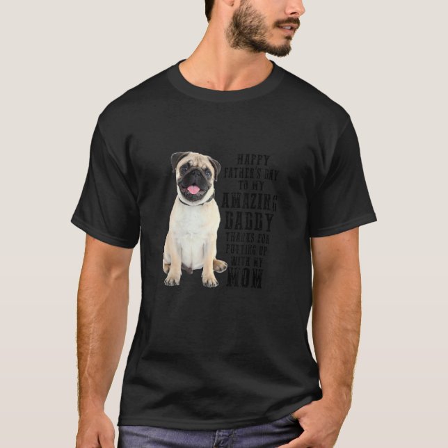 Hund Fars dag citerar bästa Pappa någonsin T Shirt (Framsida)