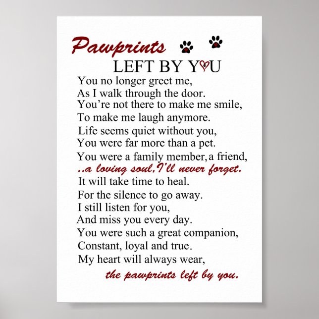 Hund Farwell, för alltid på mitt hjärta Poster (Framsidan)