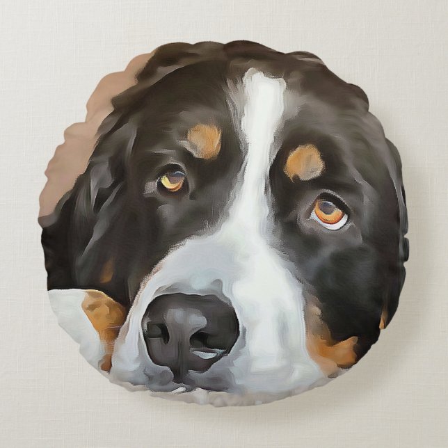Hund, Female hund, Bernese Mounese hund Rund Kudde (Framsidan)