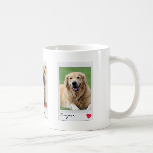 Hund Film Photo Stil - Anpassningsbar Hund Parent  Kaffemugg (Höger)