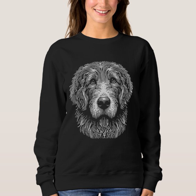 Hund fingeravtryck - Doodle Pappa Mamma T Shirt (Framsida)