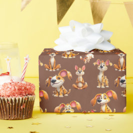 Hund Firande Wrap 5 Presentpapper