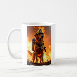 Hund Firefighter Mugg