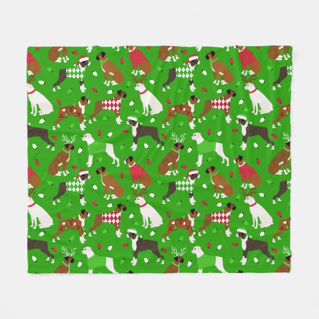 Hund Fleece Blanket (Framsidan (Horisontell))