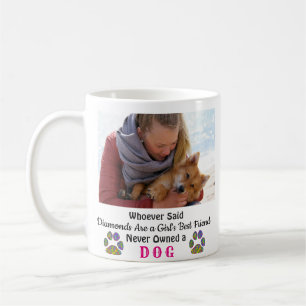 Hund Flickas bästa vänliga foto Kaffemugg