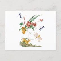Hund Flowers och Dragonflies