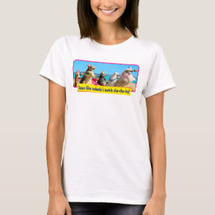 Hund Födelsedagsfest Conga Line T Shirt