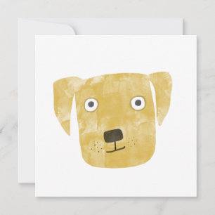 Hund-födelsedagskort för Golden Labrador Rådkort