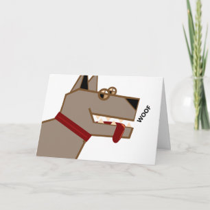 Hund födelsedagskort kort