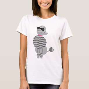 Hund för 50-tal för sitta för pudelkjol Retro g Tee
