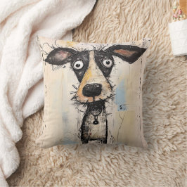 Hund för Abstrakt Kudde