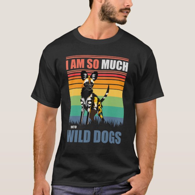 Hund för afrikansk Vild T Shirt (Framsida)