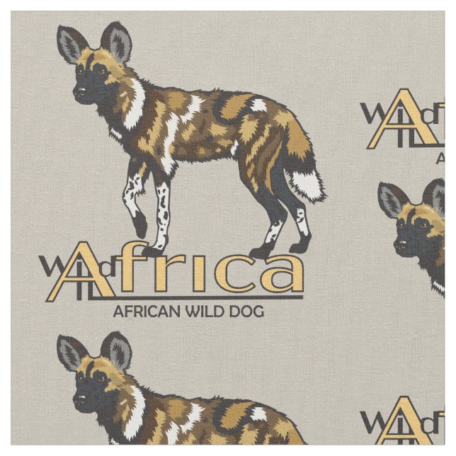 Hund för afrikansk vild tyg (Närbild)