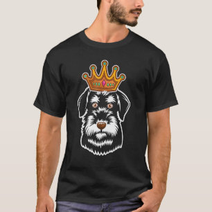 Hund för ägare av Crowned Schnauzer Mini Giant Sch T Shirt