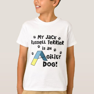 Hund för Agility för jackRussell Terrier Tee Shirt