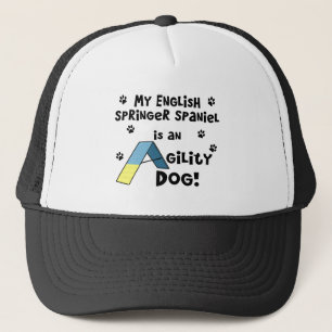 Hund för Agility för Spaniel för engelsk Spring Truckerkeps