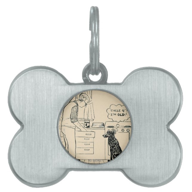 Hund för äldre namnbricka husdjur (Framsidan)