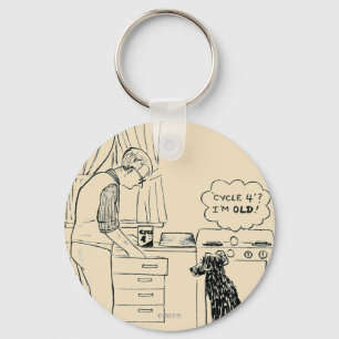 Hund för äldre nyckelring