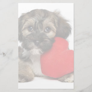 Hund för älskarevalentinHavanese valp Brevpapper