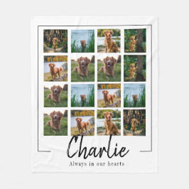 hund för anpassningsbar av infosamling av foton fö fleecefilt