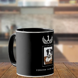 hund för anpassningsbarnas fotominnesplatta mugg
