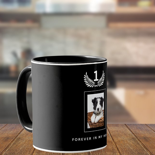 hund för anpassningsbarnas fotominnesplatta mugg (Skapare uppladdad)